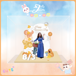 Mini - Standee lắp ghép 8/3 12cm