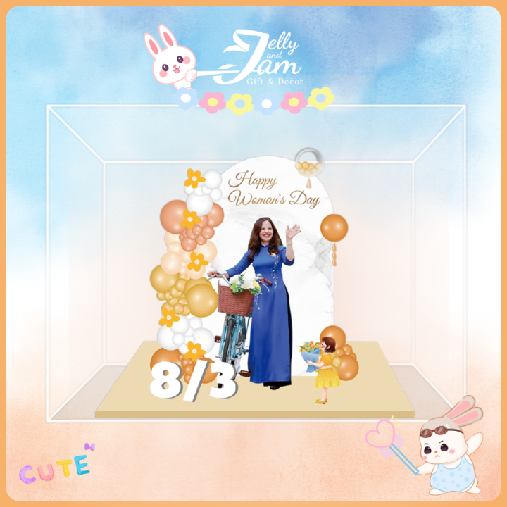 Mini - Standee lắp ghép 8/3 12cm
