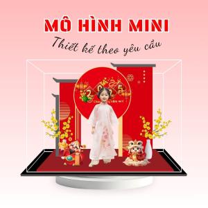 Mô hình lắp ghép chủ đề tết - Size Mini - Mẫu Mini-02 - Jelly and Jam