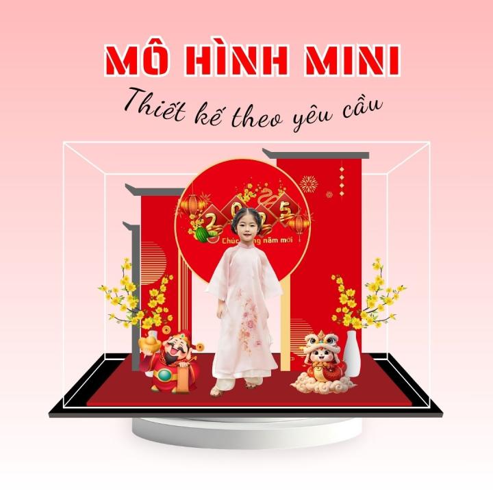 Mô hình lắp ghép chủ đề tết - Size Mini - Mẫu Mini-02 - Jelly and Jam