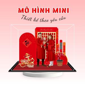 Mô hình lắp ghép chủ đề tết - Size Mini - Mẫu Mini-03 - Jelly and Jam