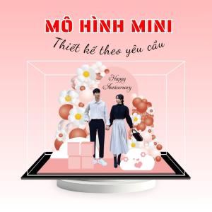 Mini - Standee lắp ghép Valentine 12cm