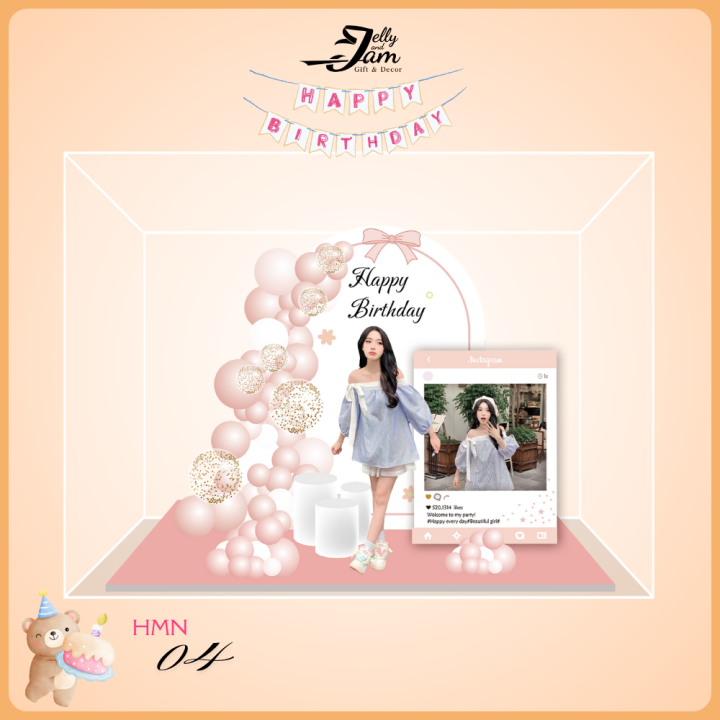 Mini - Standee lắp ghép sinh nhật 12cm