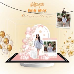 Mô hình lắp ghép chủ đề sinh nhật - Size Mini - Mẫu HMN-04 - Jelly and Jam