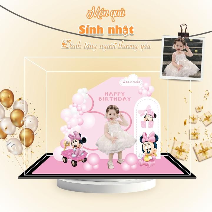 Mô hình lắp ghép chủ đề sinh nhật - Size Mini - Mẫu HMN-05 - Jelly and Jam