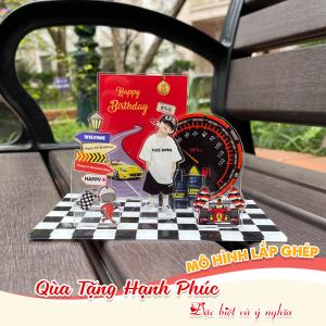 Mô hình lắp ghép chủ đề sinh nhật - Size Mini - Mẫu HMN-13 - Jelly and Jam