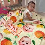 Chăn văn phòng, chăn hè cho bé. Thiết kế miễn phí - Mẫu hoa quả - trái cây JELLY AND JAM
