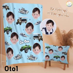 Chăn mền văn phòng, chăn cho bé tới trường, thiết kế miễn phí - Mẫu Đồ ăn cute - JELLY AND JAM