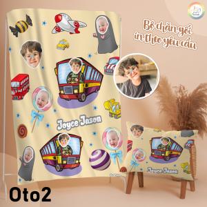 Chăn mền văn phòng, chăn cho bé tới trường, thiết kế miễn phí - Mẫu Đồ ăn cute - JELLY AND JAM