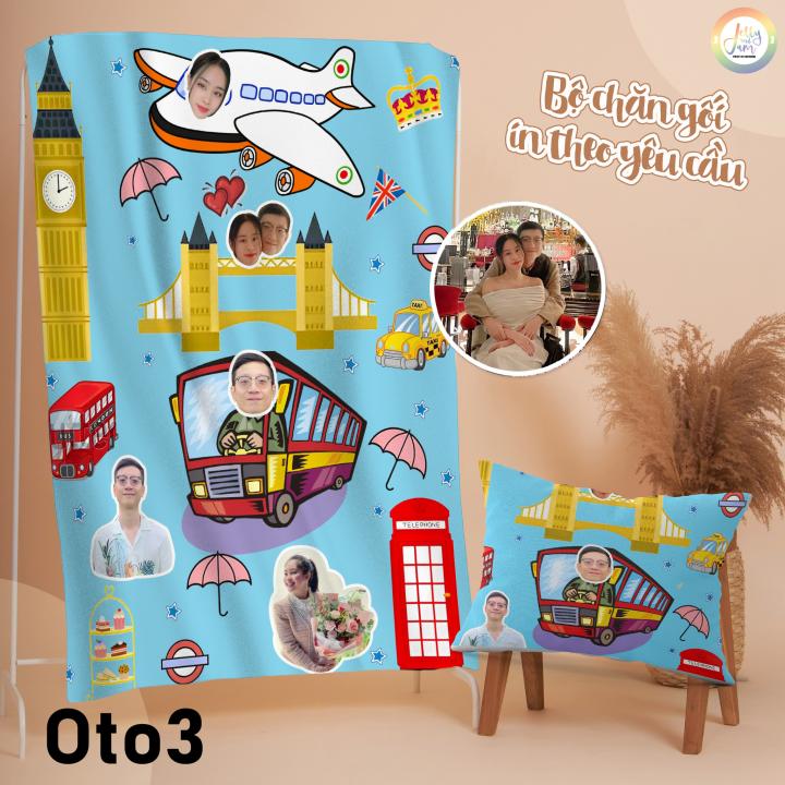 Chăn mền văn phòng, chăn cho bé tới trường, thiết kế miễn phí - Mẫu Đồ ăn cute - JELLY AND JAM