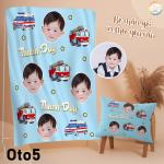 Chăn mền văn phòng, chăn cho bé tới trường, thiết kế miễn phí - Mẫu Đồ ăn cute - JELLY AND JAM