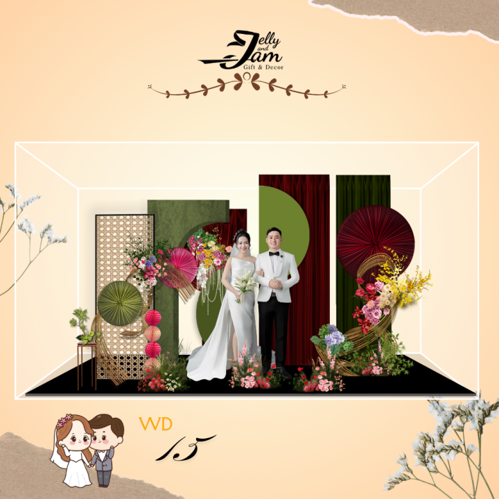 Standee lắp ghép mẫu đám cưới 24cm