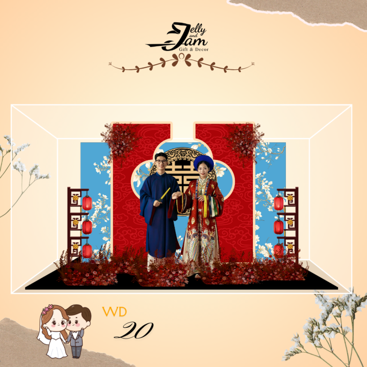 Standee lắp ghép mẫu đám cưới 24cm