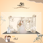 Standee lắp ghép mẫu đám cưới 24cm