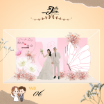 Standee lắp ghép mẫu đám cưới 24cm