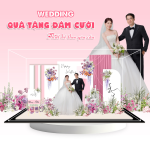 Mô hình lắp ghép chủ đề đám cưới size 24cm - Mẫu WD14 - Jelly and Jam