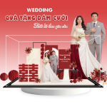 Mô hình lắp ghép chủ đề đám cưới size 24cm - Mẫu WD05 - Jelly and Jam