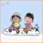 Lắc đầu loại 2 đầu 2D