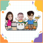 Lắc đầu loại 3 đầu 2D