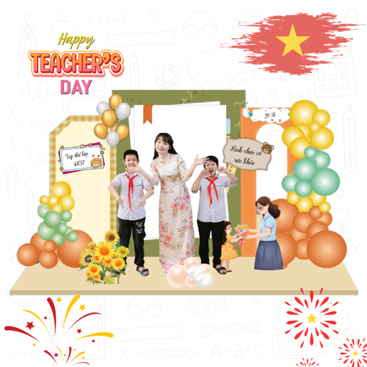 Standee lắp ghép mẫu 20/11 24cm