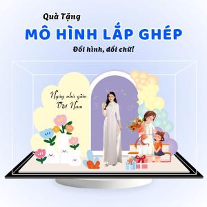 Mô hình lắp ghép chủ đề Nhà giáo size 24cm - Mẫu GV01 - Jelly and Jam