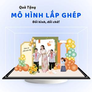 Mô hình lắp ghép chủ đề Nhà giáo size 24cm - Mẫu GV03 - Jelly and Jam