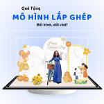 Mô hình lắp ghép chủ đề Nhà giáo size 24cm - Mẫu GV06 - Jelly and Jam