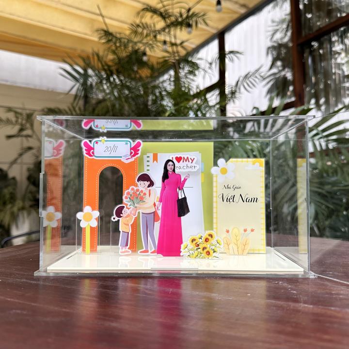 Mô hình lắp ghép chủ đề Nhà giáo size 24cm - Mẫu GV02 - Jelly and Jam