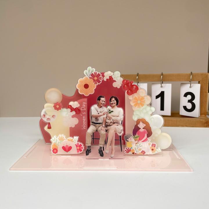 Mô hình lắp ghép chủ đề ngày phụ nữ size 24cm - Mẫu G01 - Jelly and Jam