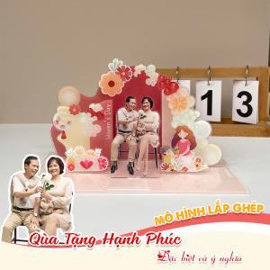 Mô hình lắp ghép chủ đề ngày phụ nữ size 24cm - Mẫu G01 - Jelly and Jam