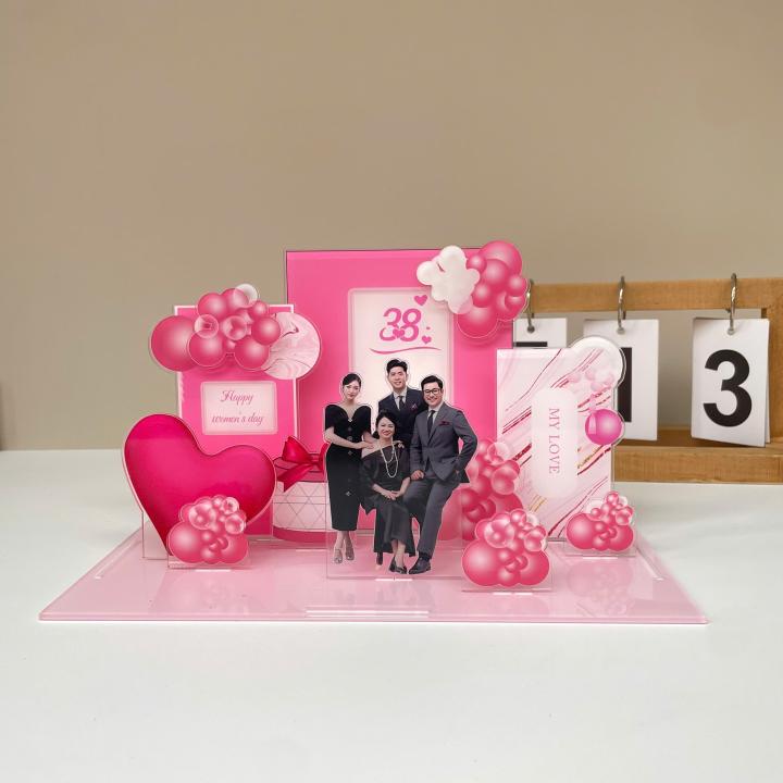 Mô hình lắp ghép chủ đề ngày phụ nữ size 24cm - Mẫu G03 - Jelly and Jam