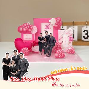 Mô hình lắp ghép chủ đề ngày phụ nữ size 24cm - Mẫu G03 - Jelly and Jam