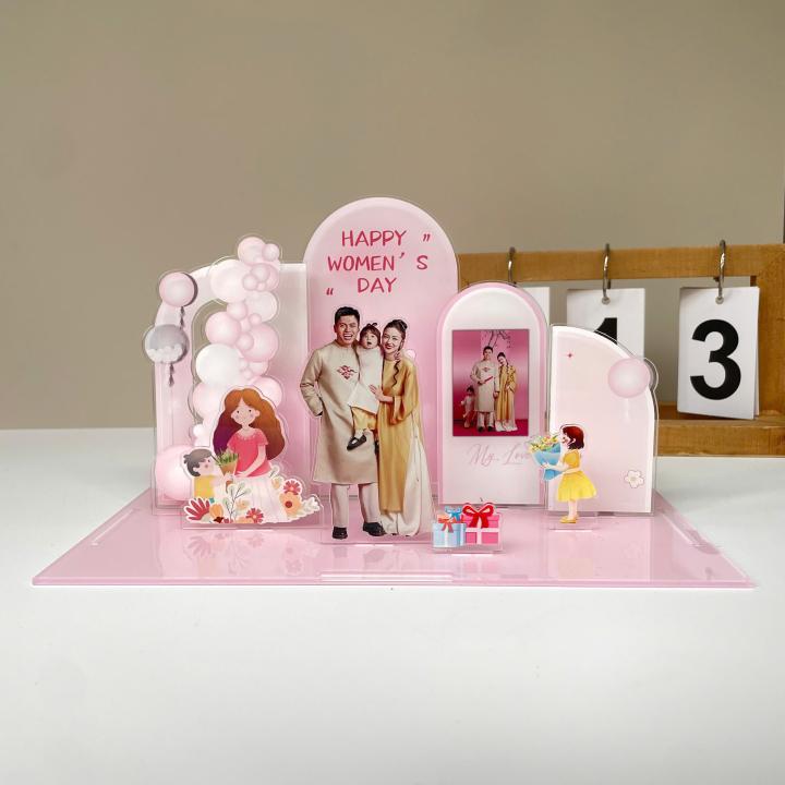 Mô hình lắp ghép chủ đề ngày phụ nữ size 24cm - Mẫu G04 - Jelly and Jam