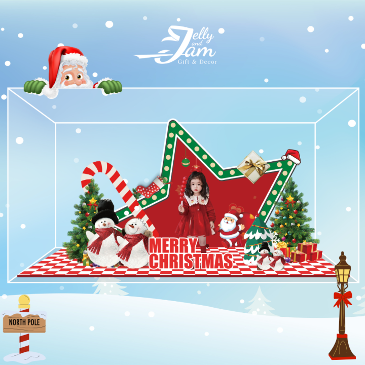 Standee lắp ghép mẫu Noel 24cm