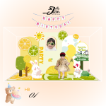 Standee lắp ghép mẫu sinh nhật 24cm