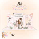 Standee lắp ghép mẫu sinh nhật 24cm
