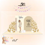 Standee lắp ghép mẫu sinh nhật 24cm