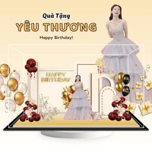 Mô hình lắp ghép chủ đề sinh nhật size 24cm - Mẫu HB02 - Jelly and Jam