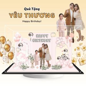 Mô hình lắp ghép chủ đề sinh nhật size 24cm - Mẫu HB03 - Jelly and Jam