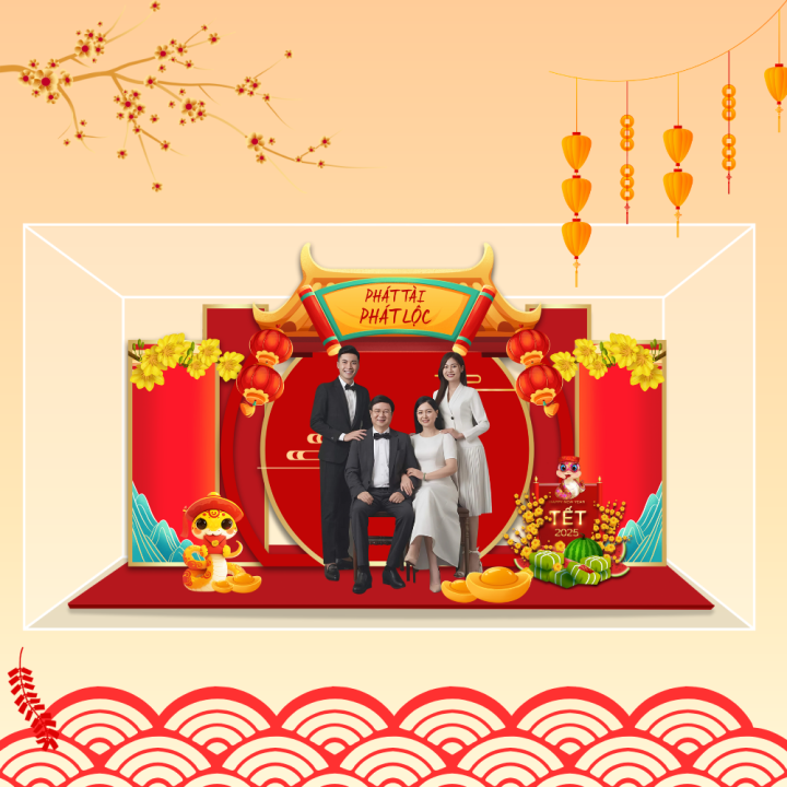 Standee lắp ghép mẫu Tết 24cm