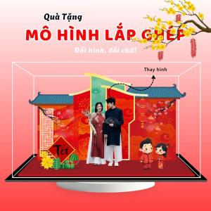 Mô hình lắp ghép chủ đề Tết size 24cm - Mẫu T01 - Jelly and Jam