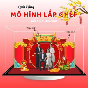 Mô hình lắp ghép chủ đề Tết size 24cm - Mẫu T02 - Jelly and Jam