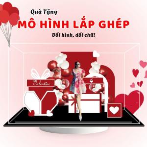 Mô hình lắp ghép chủ đề Valentine size 24cm - Mẫu Y01 - Jelly and Jam